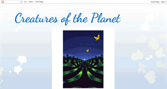 Desktop Screenshot of creaturesoftheplanet.blogspot.com