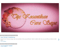 Tablet Screenshot of kecantikancaraku.blogspot.com