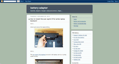 Desktop Screenshot of battery-adapter.blogspot.com