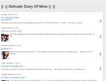 Tablet Screenshot of delicate-diary-of-mine.blogspot.com