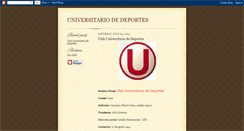 Desktop Screenshot of clubuniversitariodedeportes.blogspot.com