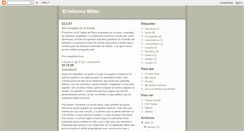 Desktop Screenshot of informemiller.blogspot.com