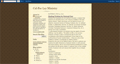 Desktop Screenshot of calpaclayministry.blogspot.com