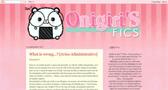 Desktop Screenshot of onigirisfics.blogspot.com