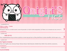 Tablet Screenshot of onigirisfics.blogspot.com