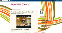 Desktop Screenshot of linguisticstheoryii.blogspot.com