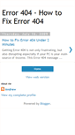 Mobile Screenshot of errors-404.blogspot.com