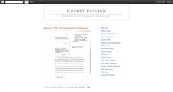 Desktop Screenshot of hockeypassion.blogspot.com
