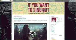 Desktop Screenshot of ifyouwanttosingout.blogspot.com