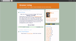 Desktop Screenshot of greenerliving.blogspot.com