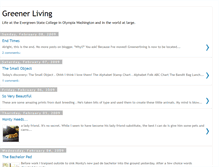 Tablet Screenshot of greenerliving.blogspot.com