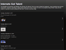 Tablet Screenshot of internets-got-talent.blogspot.com