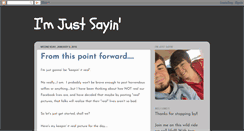 Desktop Screenshot of leah-imjustsayin.blogspot.com