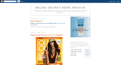 Desktop Screenshot of malibusecret.blogspot.com