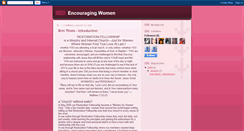 Desktop Screenshot of encouragingwomenblog.blogspot.com