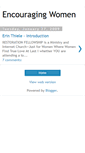 Mobile Screenshot of encouragingwomenblog.blogspot.com