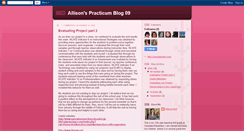 Desktop Screenshot of allisonspracticum.blogspot.com