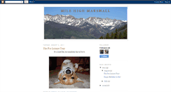 Desktop Screenshot of milehighmarshall.blogspot.com
