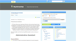 Desktop Screenshot of blog-informasi-kerja.blogspot.com