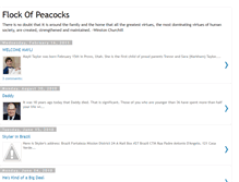 Tablet Screenshot of flockofpeacocks.blogspot.com