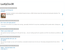 Tablet Screenshot of luckyclov3r.blogspot.com