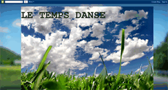 Desktop Screenshot of letempsdanse.blogspot.com