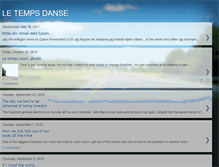 Tablet Screenshot of letempsdanse.blogspot.com