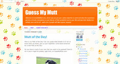 Desktop Screenshot of guessmymutt.blogspot.com