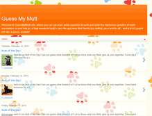 Tablet Screenshot of guessmymutt.blogspot.com