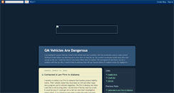 Desktop Screenshot of gmvehiclesaredangerous.blogspot.com