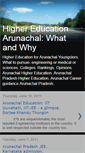 Mobile Screenshot of higher-education-arunachal.blogspot.com