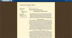 Desktop Screenshot of homeplaceamericas2.blogspot.com