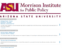 Tablet Screenshot of morrisoninstituteforpublicpolicy.blogspot.com