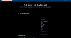 Desktop Screenshot of clubcarryon.blogspot.com