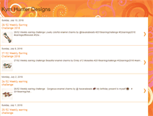 Tablet Screenshot of kymhunterdesigns.blogspot.com