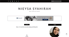 Desktop Screenshot of nieysasyahirah.blogspot.com