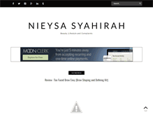 Tablet Screenshot of nieysasyahirah.blogspot.com