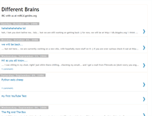 Tablet Screenshot of differentbrains.blogspot.com