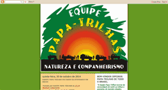Desktop Screenshot of equipepapatrilhas.blogspot.com