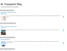 Tablet Screenshot of mr-fuzzypants.blogspot.com