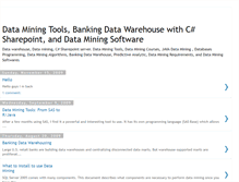 Tablet Screenshot of learndatamining.blogspot.com