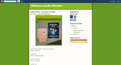 Desktop Screenshot of bibliotecacecimeireles.blogspot.com