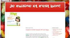 Desktop Screenshot of jecuisinetout.blogspot.com