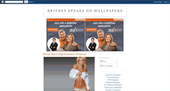 Desktop Screenshot of britneyspearshdwallpapers.blogspot.com