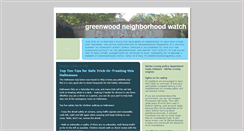 Desktop Screenshot of greenwoodneighborhoodwatch.blogspot.com