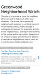 Mobile Screenshot of greenwoodneighborhoodwatch.blogspot.com