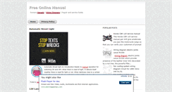 Desktop Screenshot of freeonlinemanual.blogspot.com