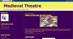 Desktop Screenshot of medievaltheatre13.blogspot.com