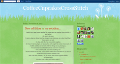 Desktop Screenshot of coffeecupcakescrossstitch.blogspot.com