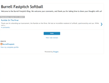 Tablet Screenshot of burrellfastpitch.blogspot.com